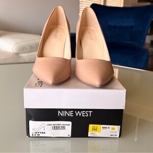 Nine West Women's Light Natural Leather Heels